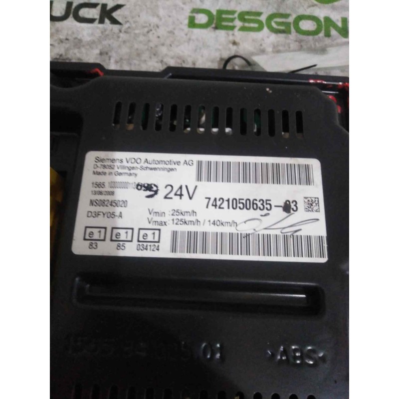 Recambio de cuadro instrumentos para renault premium route 2006 fas 4x2 larga distancia referencia OEM IAM 7421050635 3