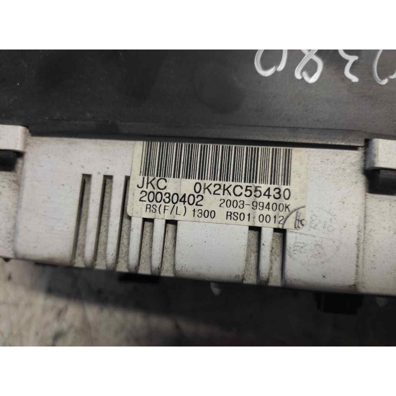 Recambio de cuadro instrumentos para kia carens 2.0 turbodiesel cat referencia OEM IAM 0K2KC55430 200399400K - Blanco 2