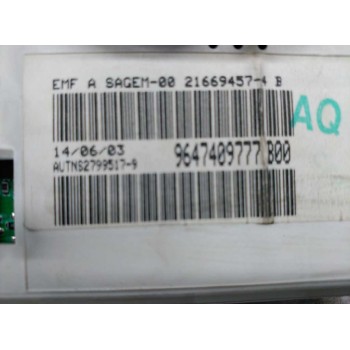 Recambio de pantalla multifuncion para peugeot 206 berlina x-line referencia OEM IAM   