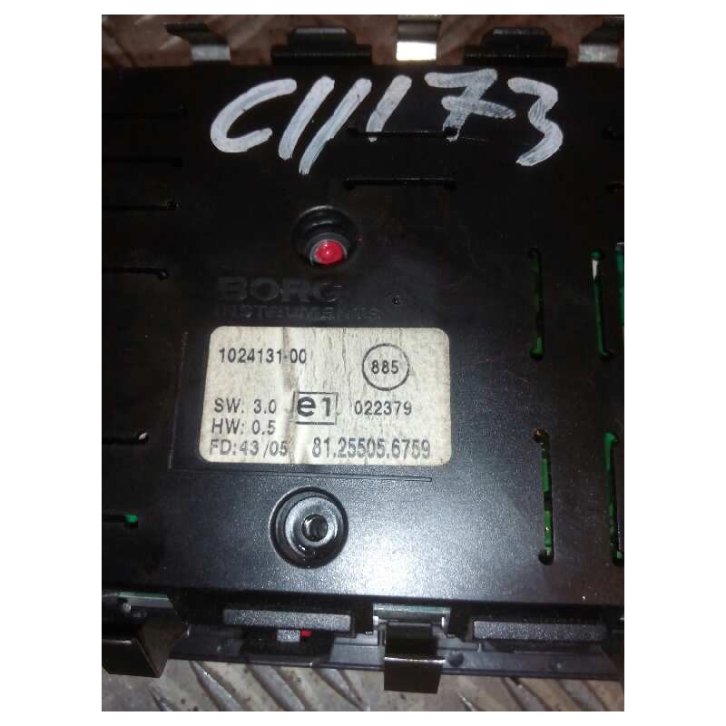 Recambio de mando radio para man tg - a 18.430 fg / bb (e3/e4) l referencia OEM IAM 81255056759 - Blanco 3