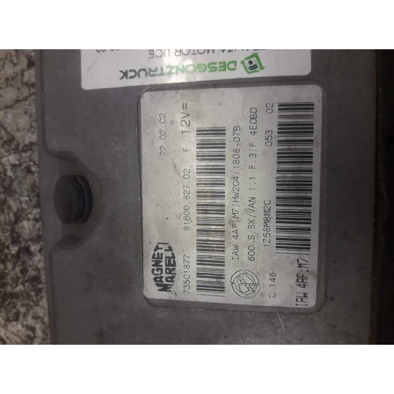 Recambio de centralita motor uce para fiat seicento (187) active referencia OEM IAM 6160062702F 73501877 1Z58M8M2C - Azul 2