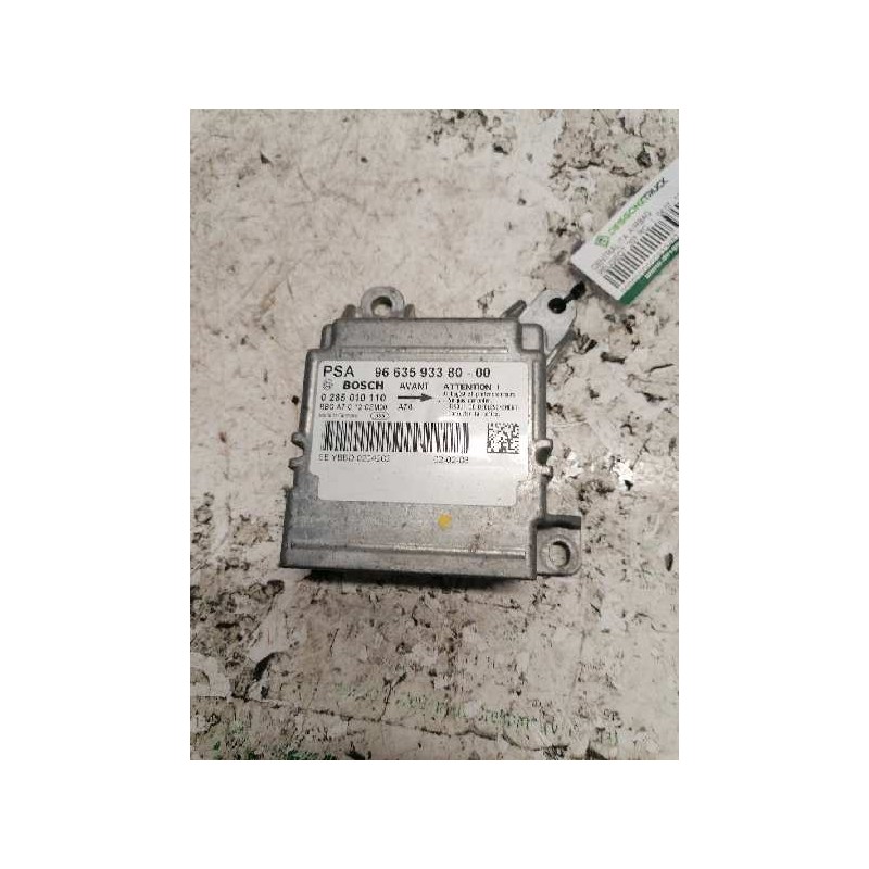 Recambio de centralita airbag para peugeot 207 rc referencia OEM IAM 9663593380 0285010110 