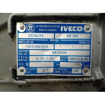 Recambio de caja cambios para iveco daily combi bus referencia OEM IAM 6S300 8870505 1323050010