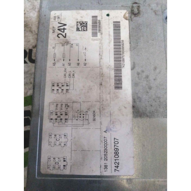 Recambio de tacografo para renault premium route 2006 fas 4x2 larga distancia referencia OEM IAM 13812052300007 0000959256 74210 2