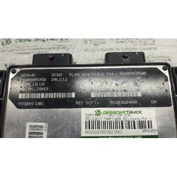 Recambio de centralita motor uce para peugeot partner (s2) combi pro referencia OEM IAM 9650359580  