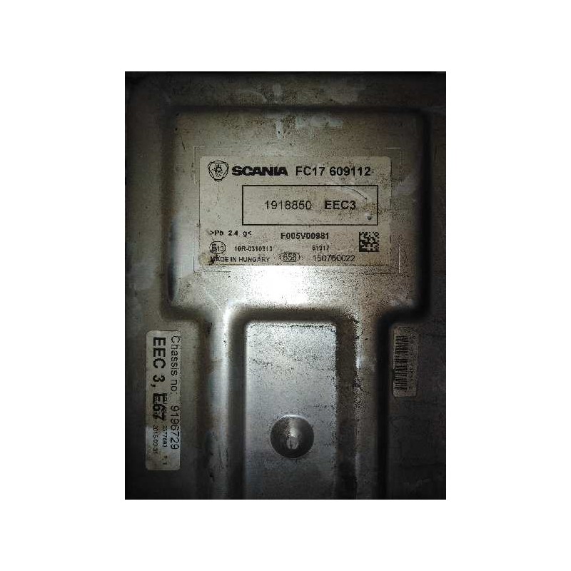 Recambio de modulo electronico para scania serie p/g/r (l-clase) fsa r450 (4x2) largo cr 19 a referencia OEM IAM 1918850 1918851 - Blanco 3