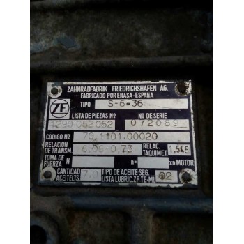 Recambio de caja cambios para pegaso trucks comet comet 170 referencia OEM IAM S636 120052062 072089