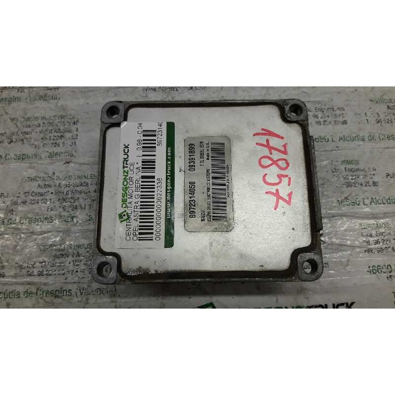 Recambio de centralita motor uce para opel astra g berlina referencia OEM IAM 8972314050 09391899 - Blanco 2