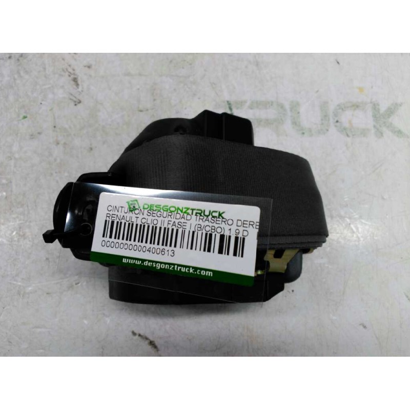Recambio de cinturon seguridad trasero derecho para renault clio ii fase i (b/cbo) 1.9 d referencia OEM IAM - Amarillo 2
