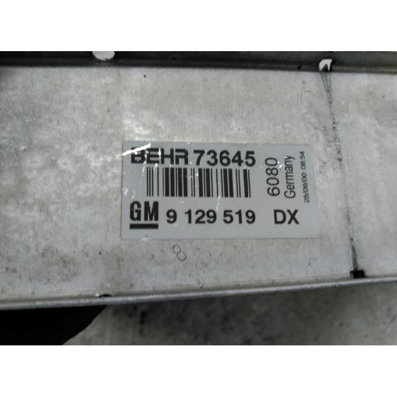 Recambio de intercooler para opel astra g berlina club referencia OEM IAM 9129519 BEHR73645 3