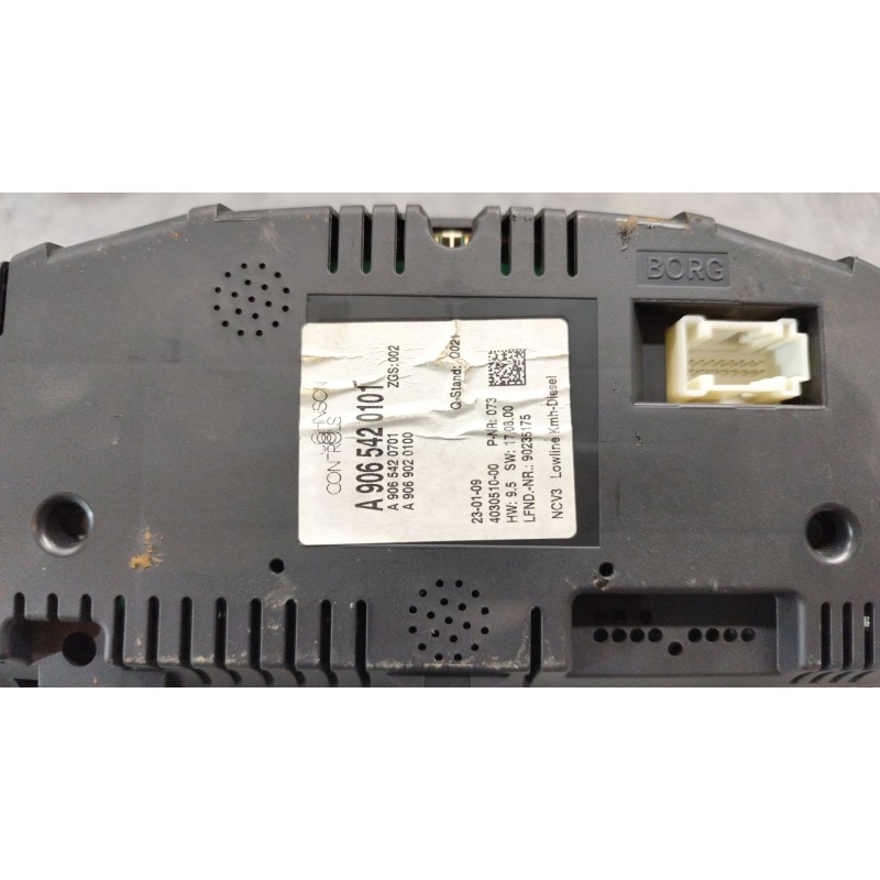 Recambio de cuadro instrumentos para mercedes-benz sprinter 5-t furgoneta (b906) 515 cdi (906.653, 906.655, 906.657) referencia - Blanco 2