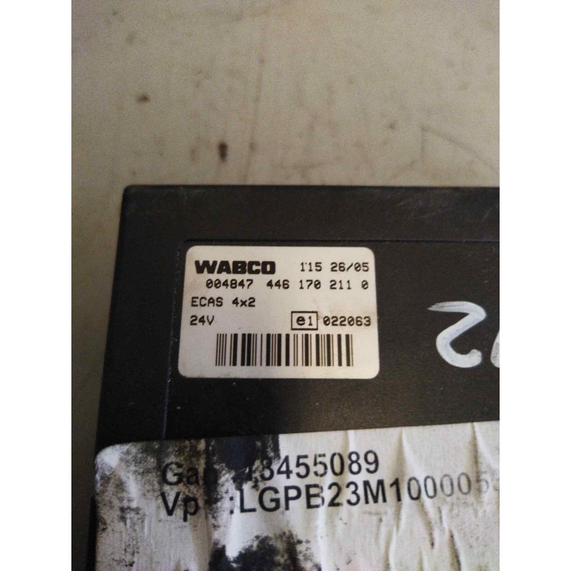 Recambio de modulo electronico para iveco stralis (as) fsa t / p 4x2 gran espacio referencia OEM IAM 4461702110  CENTRALITA ECAS - Amarillo 2