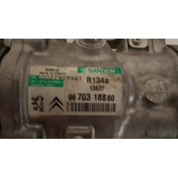 Recambio de compresor aire acondicionado para peugeot 207 1.4 16v cat (kfu / et3j4) referencia OEM IAM SANDEN 9670318880  