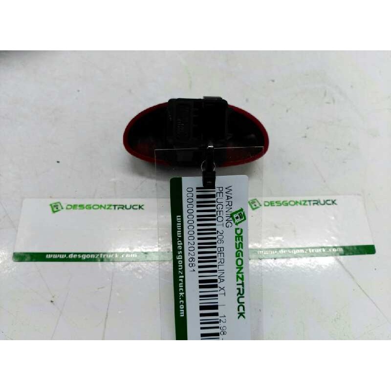 Recambio de warning para peugeot 206 berlina xt referencia OEM IAM - Amarillo 2