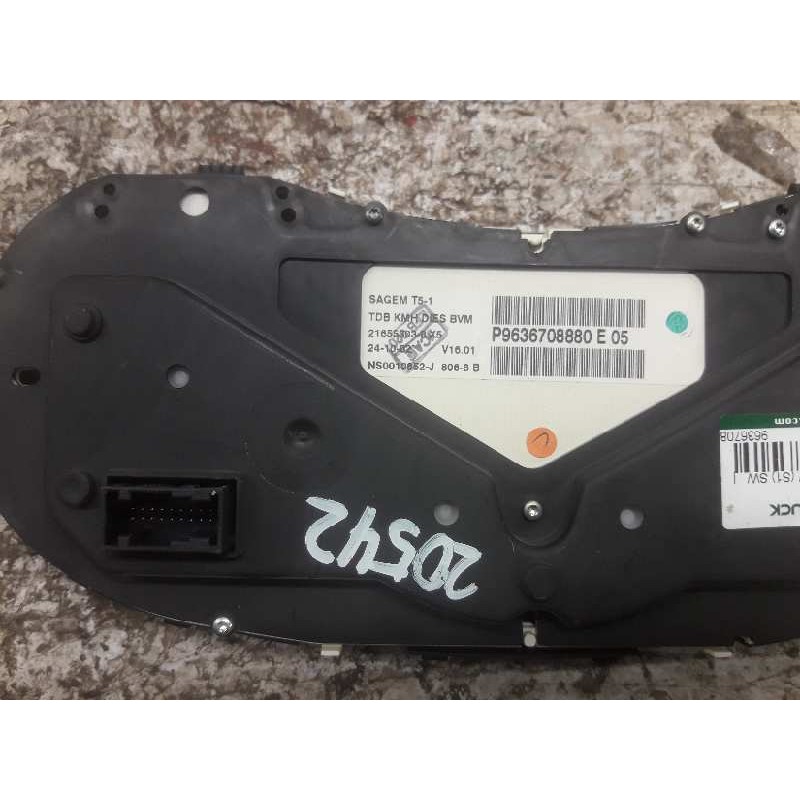 Recambio de cuadro instrumentos para peugeot 307 break / sw (s1) sw referencia OEM IAM 9636708880E 216553038X5 NS0010852J - Gris 3