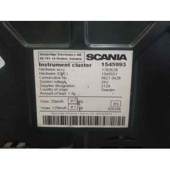 Recambio de cuadro instrumentos para scania r i r 580 referencia OEM IAM 1545993  