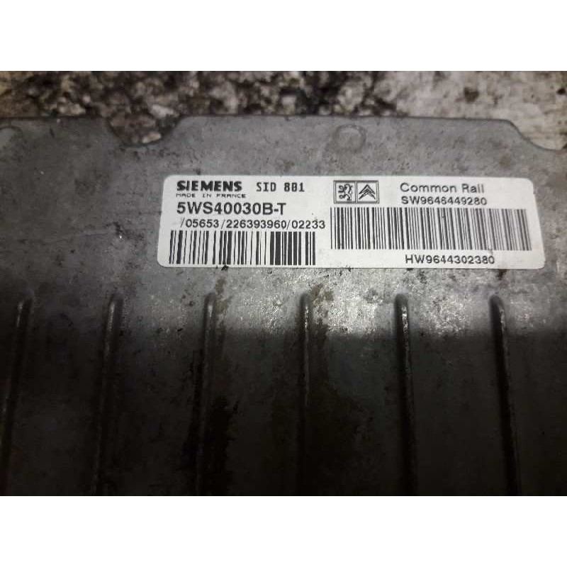 Recambio de centralita motor uce para peugeot 307 (s1) xs referencia OEM IAM 9646449280 9644302380 5WS40030BT 2