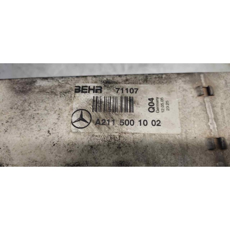 Recambio de intercooler para mercedes-benz clase e (w211) berlina e 220 cdi (211.006) referencia OEM IAM A2115001002 - Negro 2