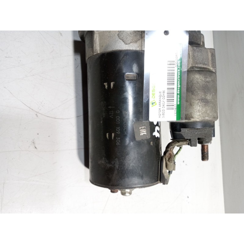 Recambio de motor arranque para iveco daily combi bus referencia OEM IAM 0001109306 9 DIENTES 2170808 - Blanco 2