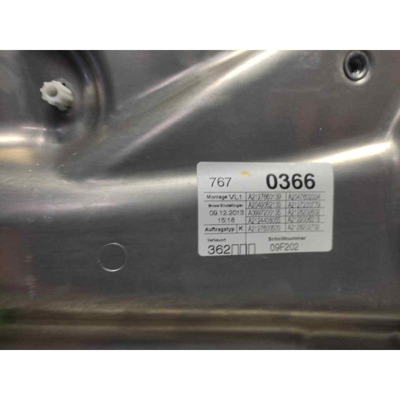 Recambio de elevalunas delantero izquierdo para mercedes-benz clase e (w212) familiar referencia OEM IAM A2127660139 - Gris 2