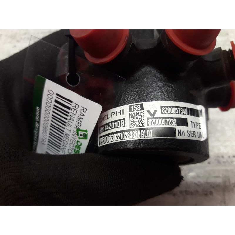 Recambio de rampa inyectora para renault megane ii classic berlina confort authentique referencia OEM IAM - Rojo 3