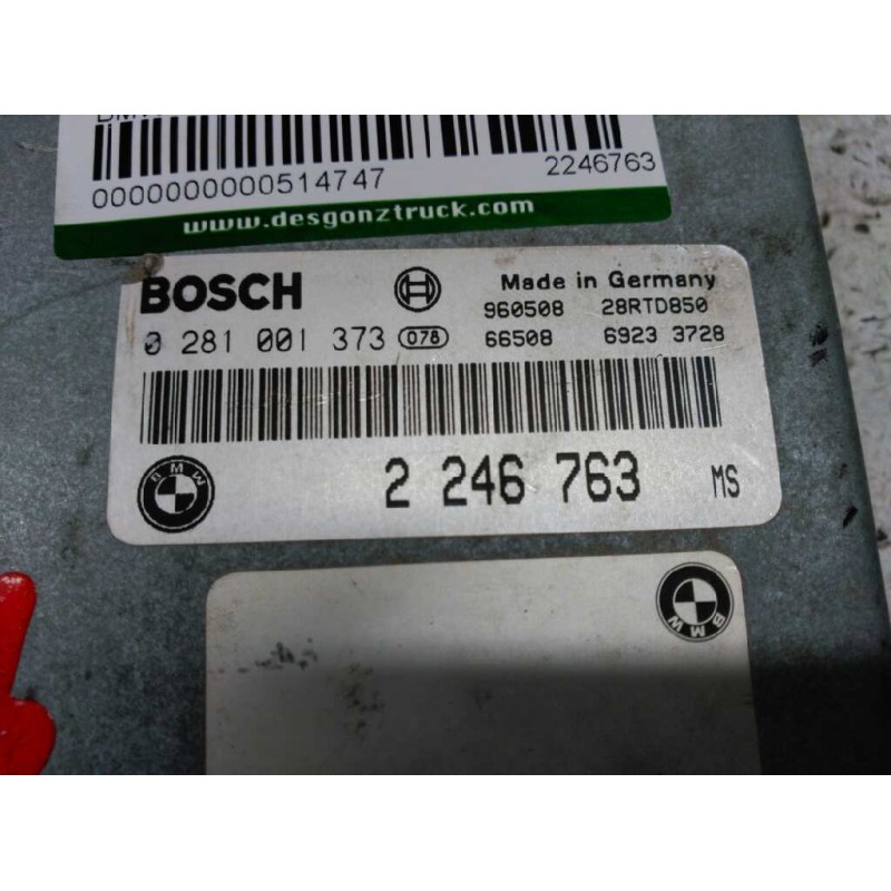 Recambio de centralita motor uce para bmw serie 5 berlina (e39) referencia OEM IAM 2246763 0281001373 - Negro 2