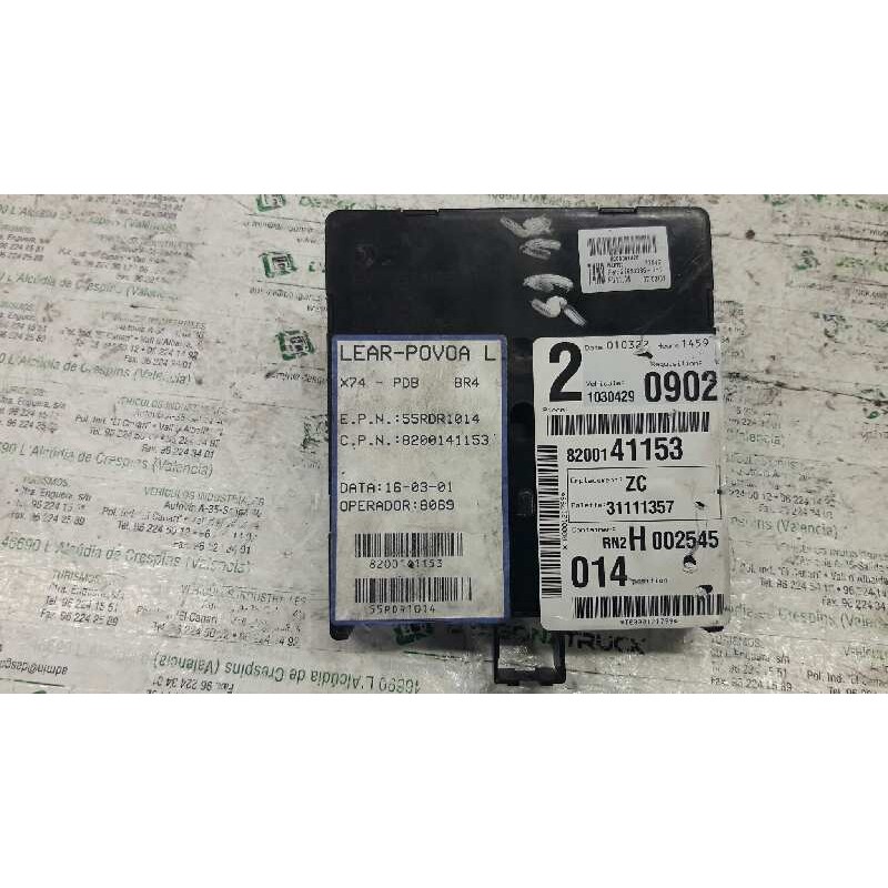 Recambio de caja reles / fusibles para renault laguna ii (bg0) authentique referencia OEM IAM 8200141153 - Gris 2