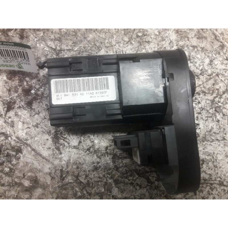 Recambio de mando luces para seat ibiza (6l1) cool referencia OEM IAM 6L1941531AD 17/7 PINS - Negro 2