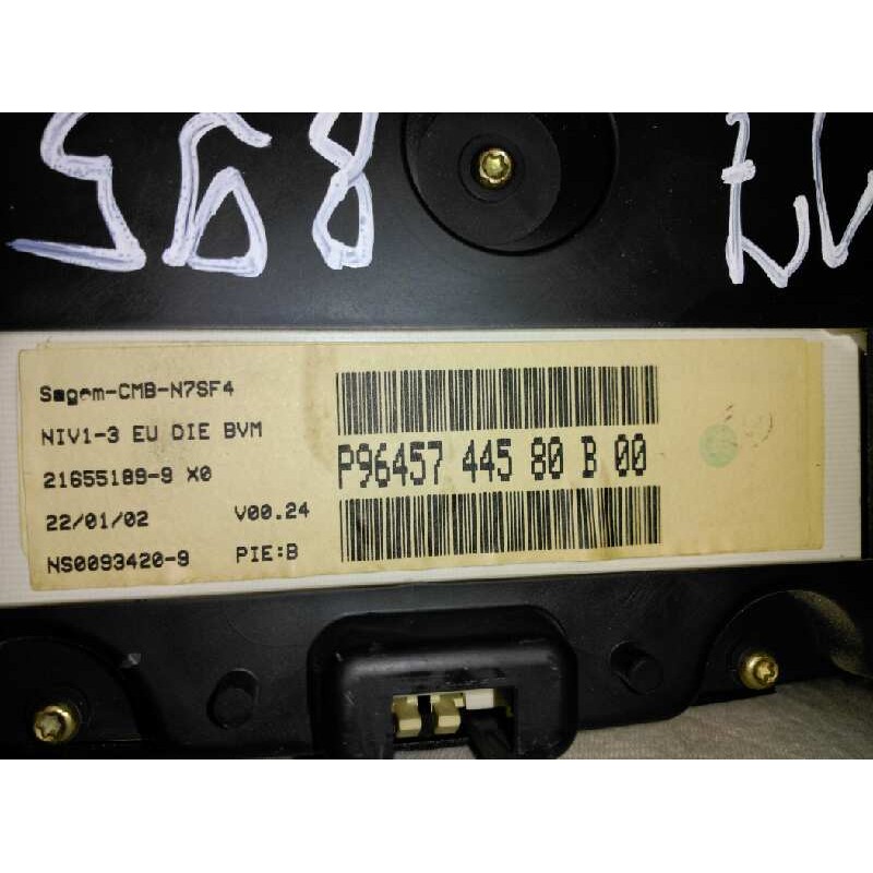 Recambio de cuadro instrumentos para citroën xsara berlina 1.9 d sx referencia OEM IAM - Amarillo 3