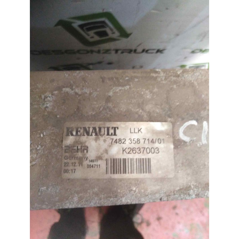 Recambio de intercooler para renault magnum ab 2005 cabina adel.tractor semirr. 4x2 4xx.18 gran espacio referencia OEM IAM 74823 - Blanco 2