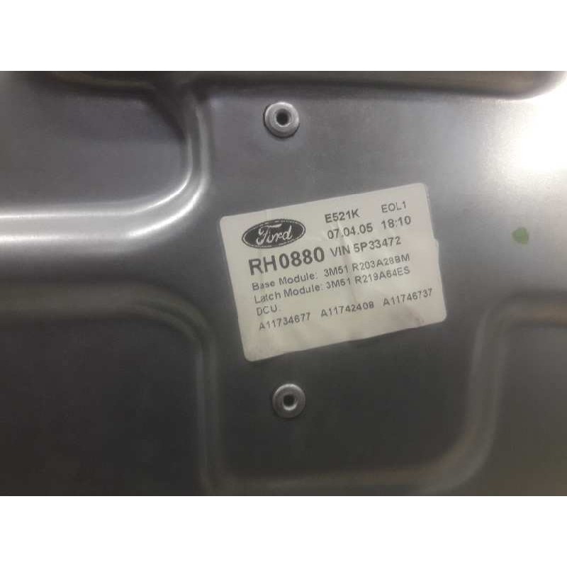 Recambio de elevalunas delantero derecho para ford focus c-max (cap) ambiente (d) referencia OEM IAM 3M51R203A28BM - Gris 2