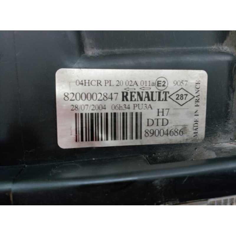 Recambio de faro derecho para renault laguna ii grandtour (kg0) referencia OEM IAM 8200002847 3