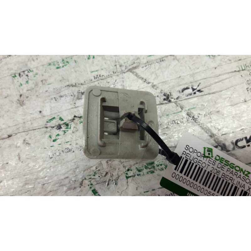 Recambio de soportes de parasoles para peugeot 206 berlina xt referencia OEM IAM - Azul 2