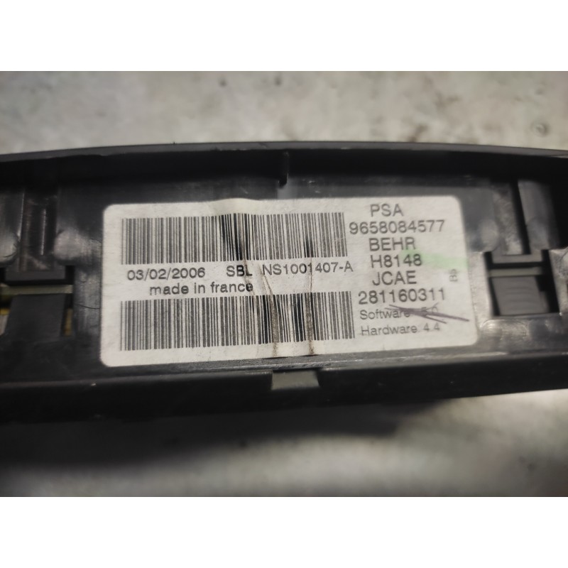 Recambio de mando climatizador para citroën c4 berlina vtr plus referencia OEM IAM 9658084577 281160311 2