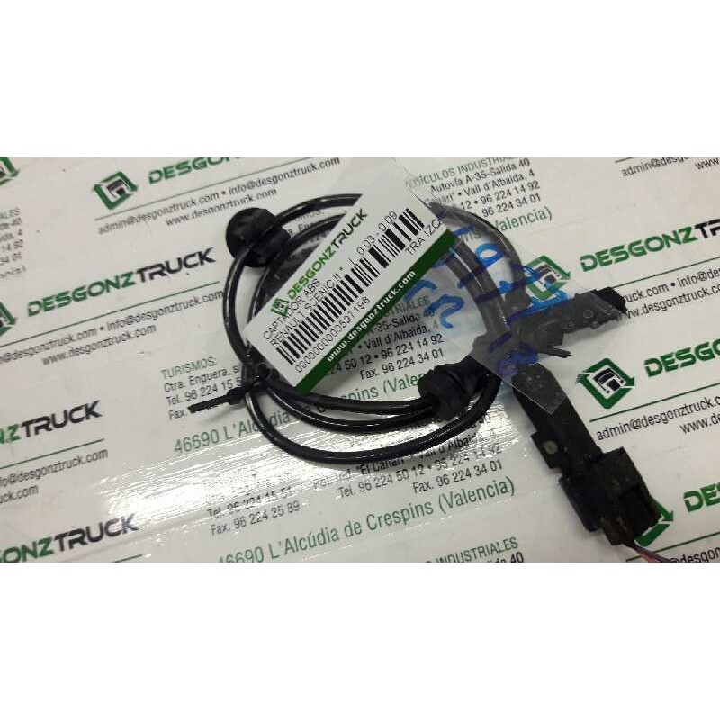 Recambio de captador abs para renault scenic ii authentique referencia OEM IAM TRA IZQ TRASERO IZQUIERDO 