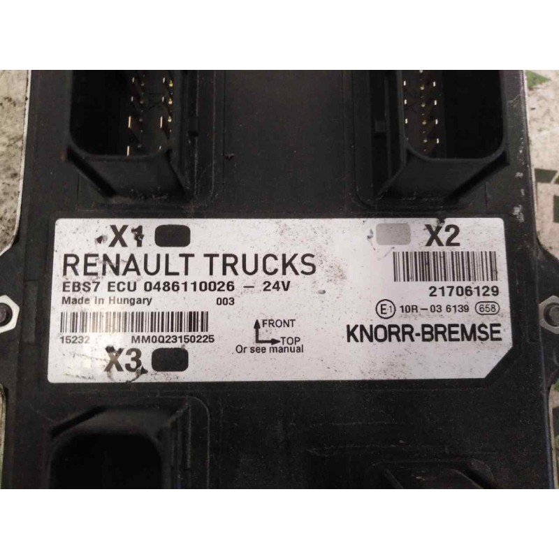 Recambio de modulo electronico para renault serie t fg 4x2 cabina high-sleeper referencia OEM IAM 7421706129 21706129 0486110026 - Rojo 2