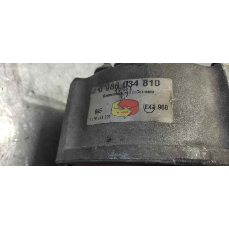 Recambio de alternador para renault trafic (desde 5.89) 1.7 referencia OEM IAM 0986034810 9120144296 3