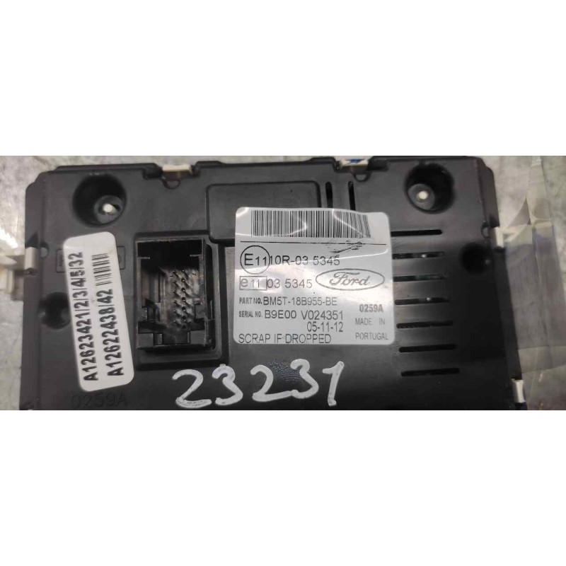 Recambio de pantalla multifuncion para ford c-max edition referencia OEM IAM BM5T18B955BE 12 PINS - Azul 3