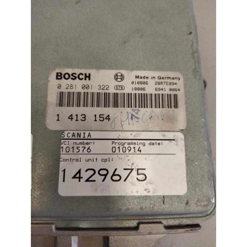 Recambio de modulo electronico para scania serie 4 (p/r 94 g) fsa 300 (4x2) e3 largo cp 19 b referencia OEM IAM 1413154 02810013 - Azul 2