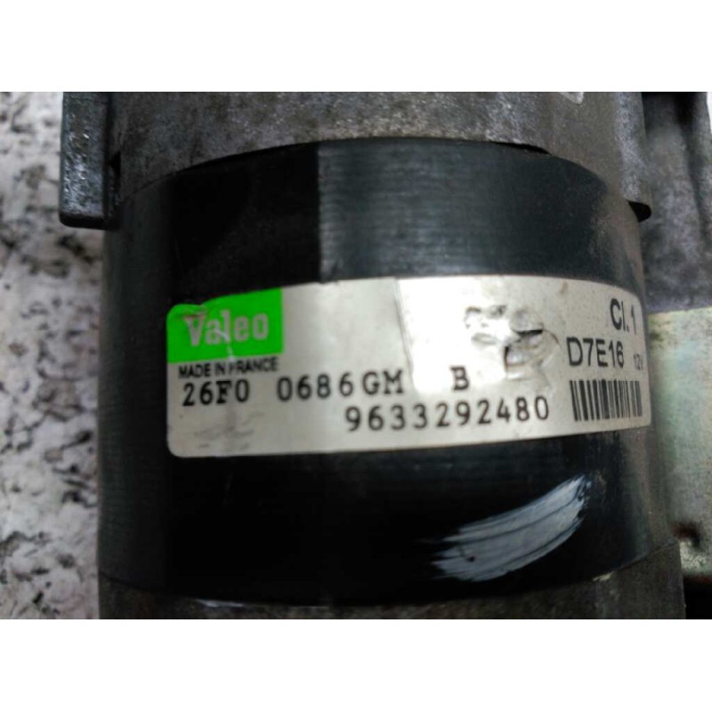 Recambio de motor arranque para citroën c3 1.4 furio referencia OEM IAM D7E16 9633292480 VALEO , 9 DIENTES 4