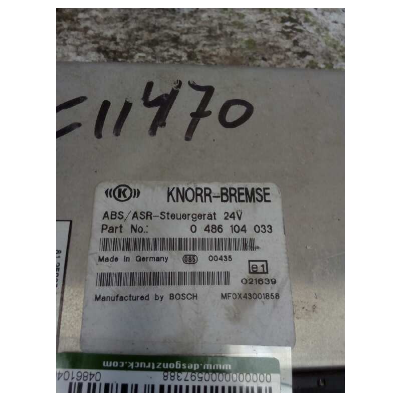 Recambio de modulo electronico para man f 2000 19.414 12.0 diesel referencia OEM IAM 0486104033  CENTRALITA ABS - Blanco 2