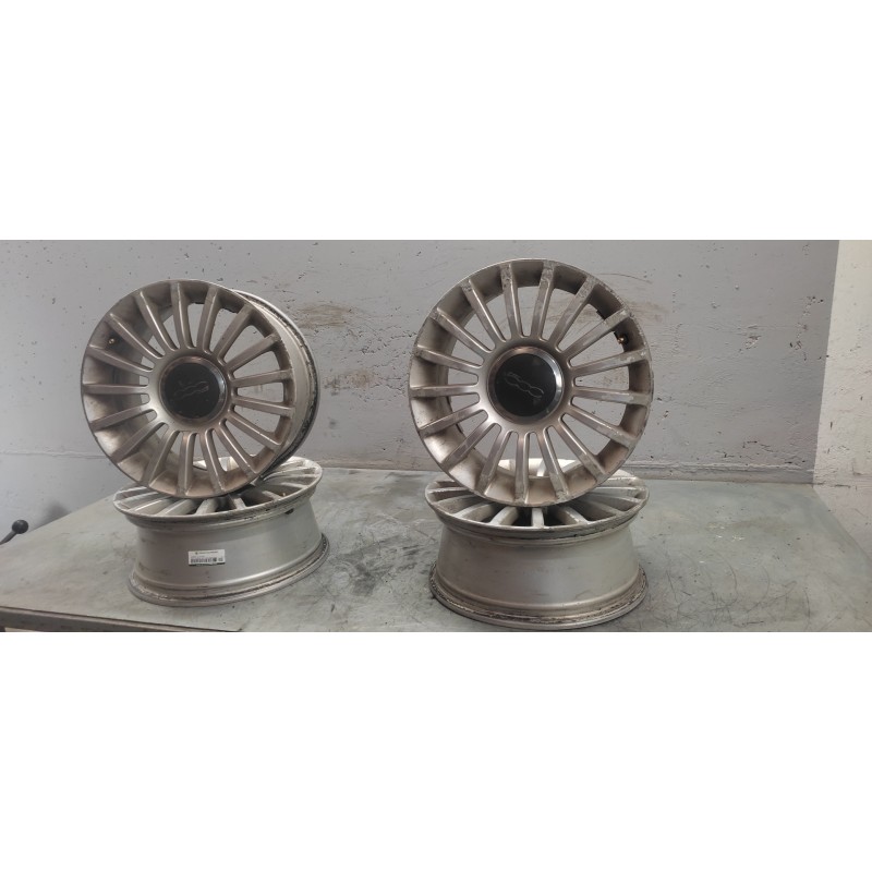 Recambio de juego llantas para fiat nuova 500 (150) blackjack referencia OEM IAM  6.5J X 16 H2 ET35 16''-4 TORNILLOS - Rojo 11
