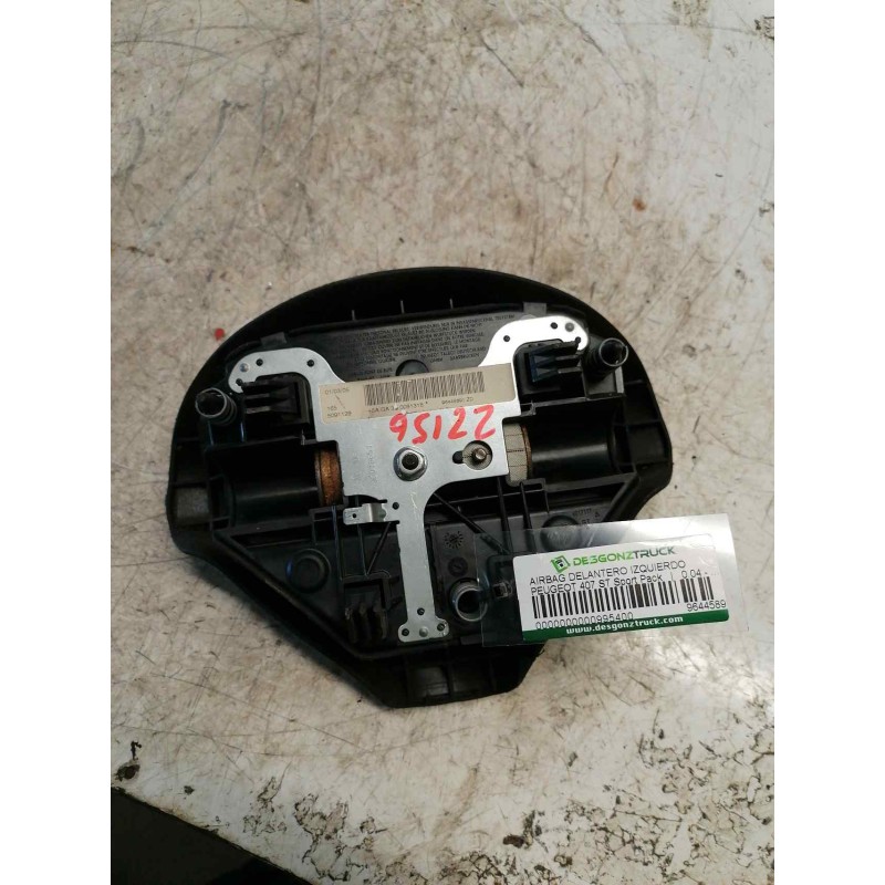 Recambio de airbag delantero izquierdo para peugeot 407 st sport pack referencia OEM IAM 96445891ZD - Negro 2