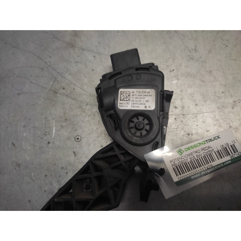 Recambio de potenciometro pedal para peugeot 308 sw confort referencia OEM IAM 9671433680 6PV00994940 6 PINS - Gris 3