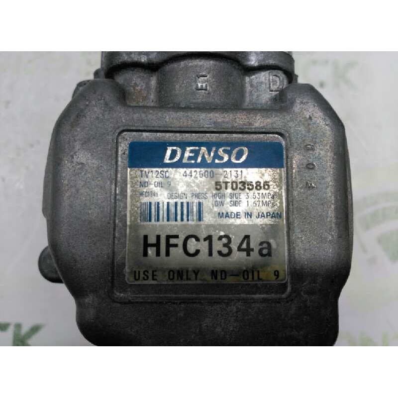 Recambio de compresor aire acondicionado para fiat marea berlina (185) 1.6 16v / 100 16v elx referencia OEM IAM HFC134A DENSO 4