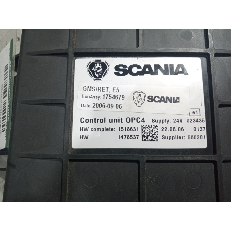 Recambio de modulo electronico para scania serie p/g/r (c-clase) 15.6 diesel referencia OEM IAM 1754679 CENTRALITA OPC4 1518631 - Blanco 3