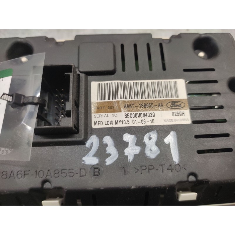Recambio de pantalla multifuncion para ford fiesta vi (cb1, ccn) 1.25 referencia OEM IAM AA6T18B955AA - Blanco 2