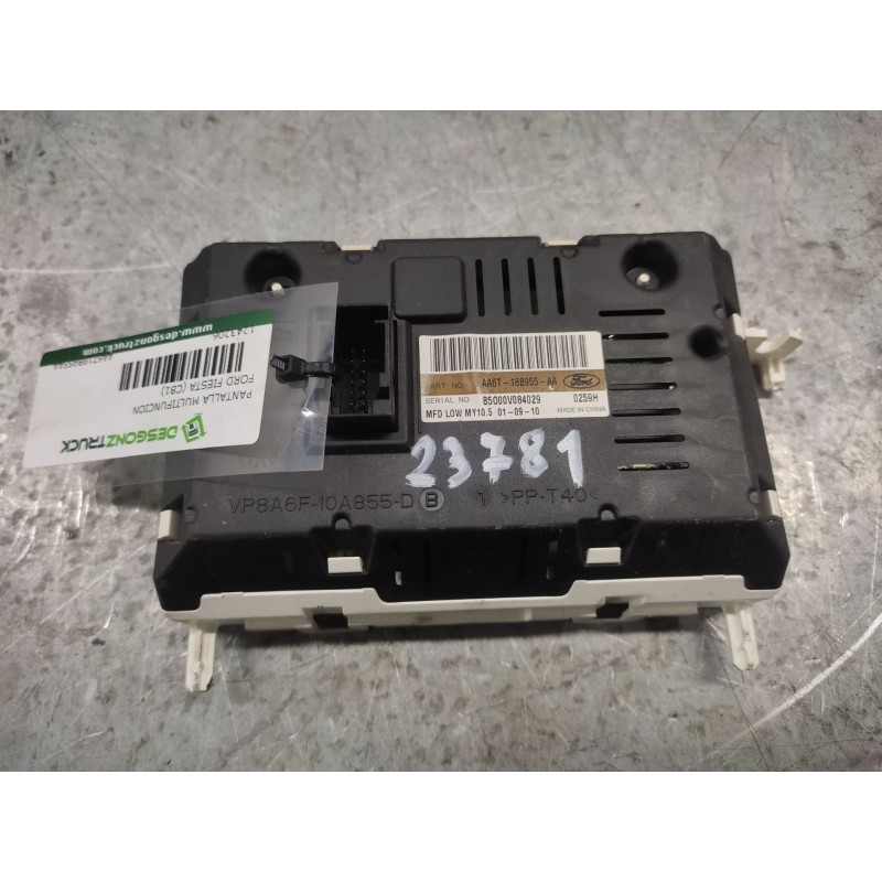 Recambio de pantalla multifuncion para ford fiesta vi (cb1, ccn) 1.25 referencia OEM IAM AA6T18B955AA - Blanco 3