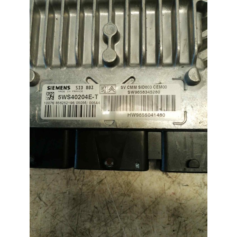 Recambio de centralita motor uce para peugeot 407 st sport pack referencia OEM IAM 9658345280 9655041480 5WS40204ET - Negro 2
