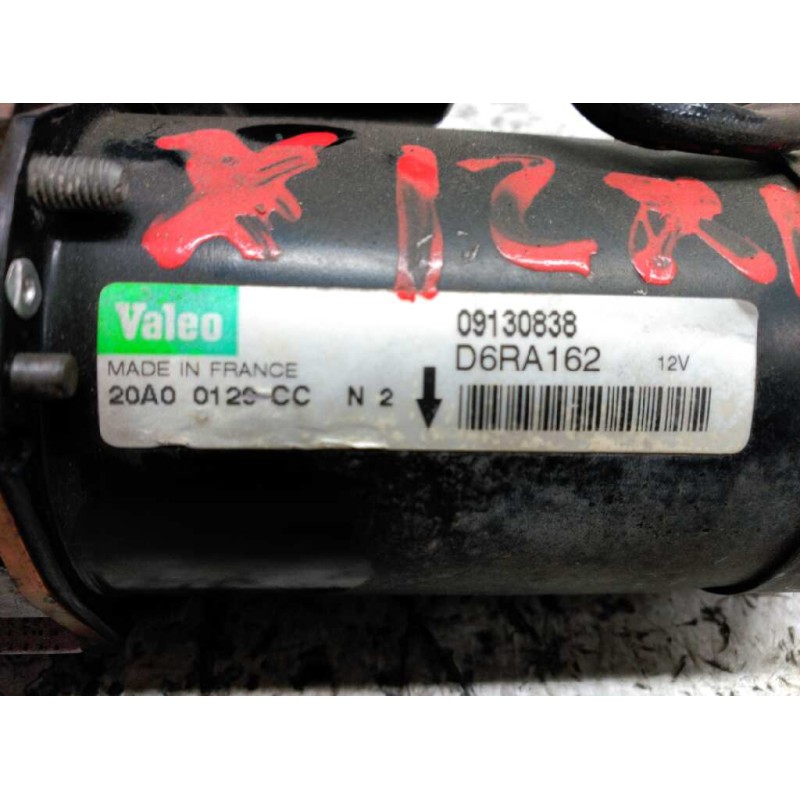 Recambio de motor arranque para opel agila básico referencia OEM IAM 09130838 VALEO 10 D 4